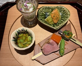 Dinner at Kashiwade no Tsukasa Suikouan (膳司 水光庵)