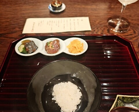 Dinner at Kashiwade no Tsukasa Suikouan (膳司 水光庵)