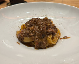Dinner at tens. (tens.)