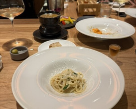 Dinner at tens. (tens.)