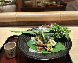 Dinner at Shorenin Monzeki Mae Tsukioka (青蓮院門跡前 月おか)