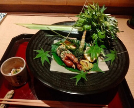 Dinner at Shorenin Monzeki Mae Tsukioka (青蓮院門跡前 月おか)