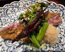 Dinner at Shorenin Monzeki Mae Tsukioka (青蓮院門跡前 月おか)