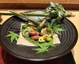 Dinner at Shorenin Monzeki Mae Tsukioka (青蓮院門跡前 月おか)