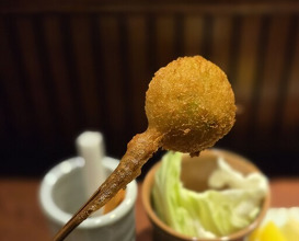 Dinner at Kushi Katsu A-bon (串かつ あーぼん)