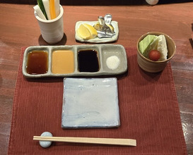 Dinner at Kushi Katsu A-bon (串かつ あーぼん)
