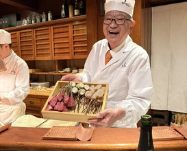 Dinner at Kushi Katsu A-bon (串かつ あーぼん)