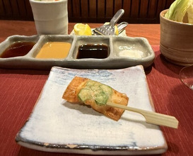 Dinner at Kushi Katsu A-bon (串かつ あーぼん)