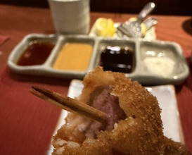 Dinner at Kushi Katsu A-bon (串かつ あーぼん)