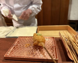 Dinner at Kushi Katsu A-bon (串かつ あーぼん)