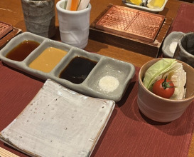 Dinner at Kushi Katsu A-bon (串かつ あーぼん)