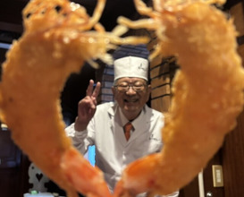 Dinner at Kushi Katsu A-bon (串かつ あーぼん)