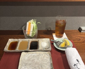 Dinner at kushikatsu daibon (串かつ だいぼん)