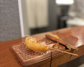 Dinner at kushikatsu daibon (串かつ だいぼん)