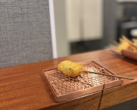 Dinner at kushikatsu daibon (串かつ だいぼん)