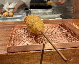 Dinner at kushikatsu daibon (串かつ だいぼん)