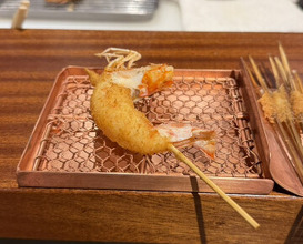 Dinner at kushikatsu daibon (串かつ だいぼん)