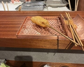 Dinner at kushikatsu daibon (串かつ だいぼん)