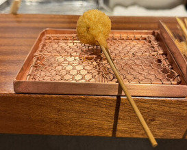 Dinner at kushikatsu daibon (串かつ だいぼん)