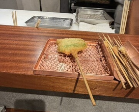 Dinner at kushikatsu daibon (串かつ だいぼん)