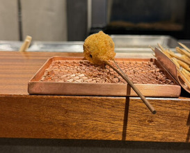 Dinner at kushikatsu daibon (串かつ だいぼん)