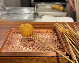 Dinner at kushikatsu daibon (串かつ だいぼん)