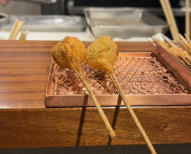 Dinner at kushikatsu daibon (串かつ だいぼん)