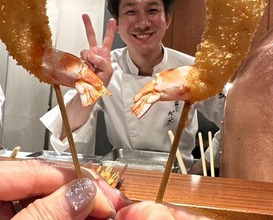 Dinner at kushikatsu daibon (串かつ だいぼん)