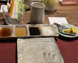 Dinner at kushikatsu daibon (串かつ だいぼん)