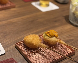 Dinner at kushikatsu daibon (串かつ だいぼん)