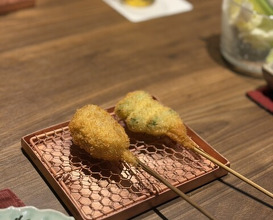 Dinner at kushikatsu daibon (串かつ だいぼん)