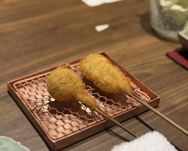 Dinner at kushikatsu daibon (串かつ だいぼん)