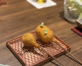 Dinner at kushikatsu daibon (串かつ だいぼん)