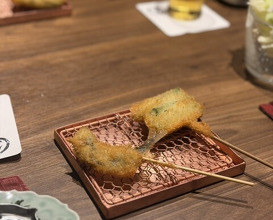 Dinner at kushikatsu daibon (串かつ だいぼん)