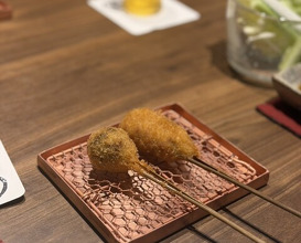 Dinner at kushikatsu daibon (串かつ だいぼん)
