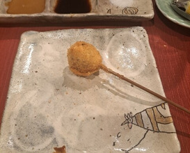 Dinner at kushikatsu daibon (串かつ だいぼん)