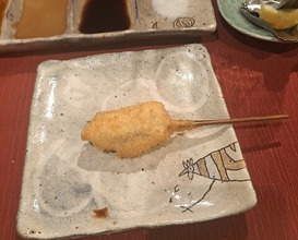 Dinner at kushikatsu daibon (串かつ だいぼん)