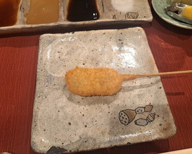 Dinner at kushikatsu daibon (串かつ だいぼん)