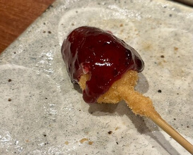 Dinner at kushikatsu daibon (串かつ だいぼん)