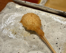Dinner at kushikatsu daibon (串かつ だいぼん)