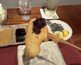 Dinner at kushikatsu daibon (串かつ だいぼん)