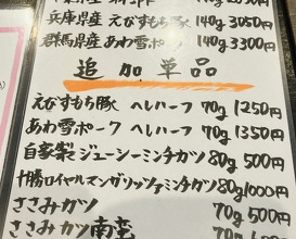 Dinner at Tonkatsu Fujii (とんかつ ふじ井)