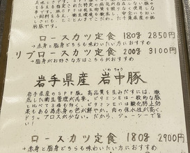 Dinner at Tonkatsu Fujii (とんかつ ふじ井)