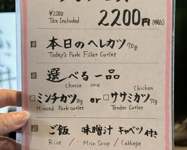 Dinner at Tonkatsu Fujii (とんかつ ふじ井)