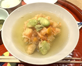 Dinner at Tempura Fukamachi (てんぷら 深町)