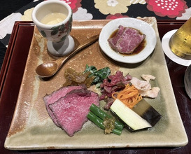 Dinner at Niku Ryori Fukunaga (肉料理ふくなが)