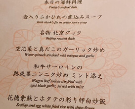 Dinner at Chinese Hanten Fureika (中国飯店 富麗華)