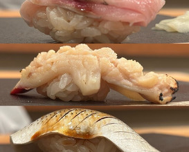 Dinner at Sushi Hidetaka (寿し ひでたか)