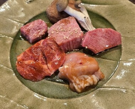 Dinner at Sumibi Yakiniku Kyuu (炭火焼肉 久)