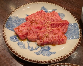 Dinner at Sumibi Yakiniku Kyuu (炭火焼肉 久)